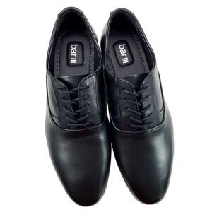 Bar III Warner Black Leather Upper Plain Toe Oxford Mens 7.5M Casual Dress Shoes